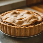 A perfectly baked pie with a crisp bottom crust.